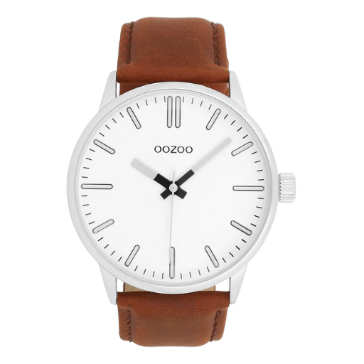 C11513 / 45mm / Silver / White / Brown