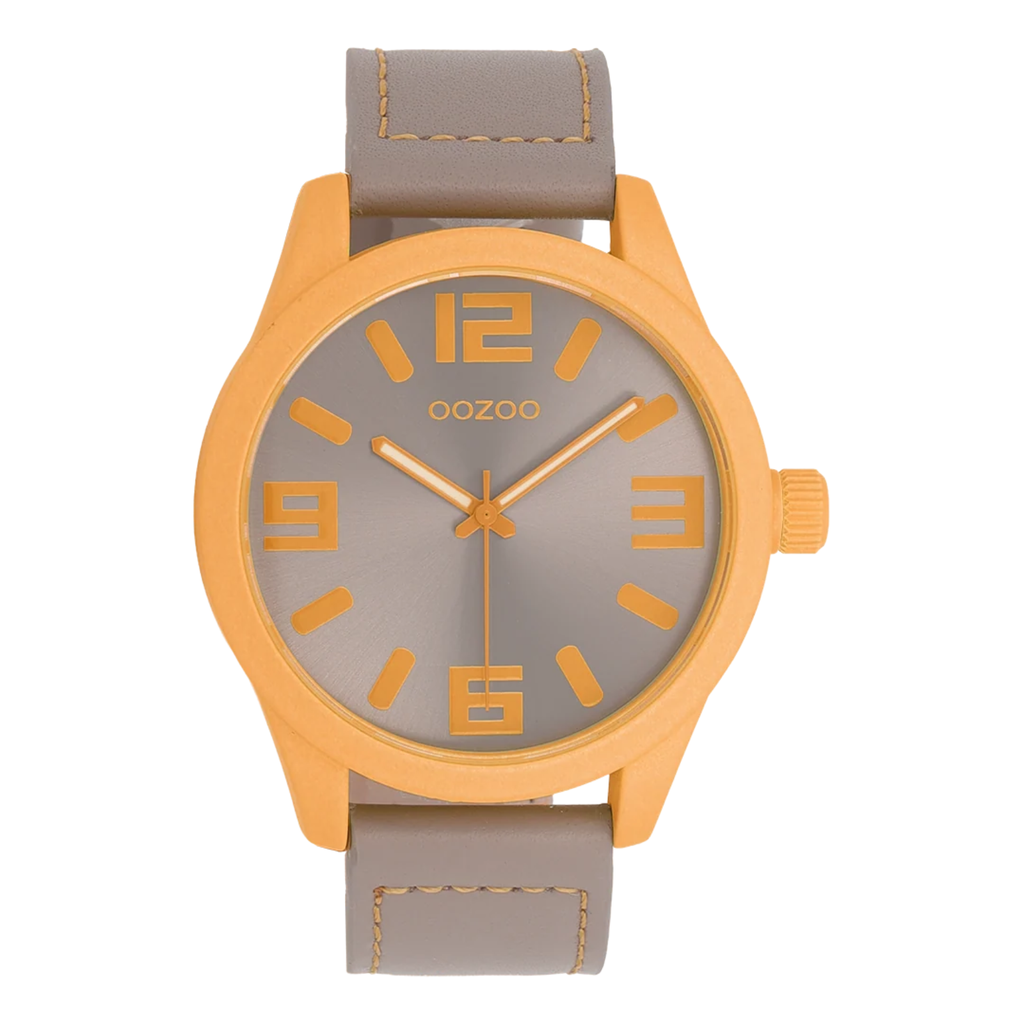 C0905 / 46mm / Fluro Orange & Taupe