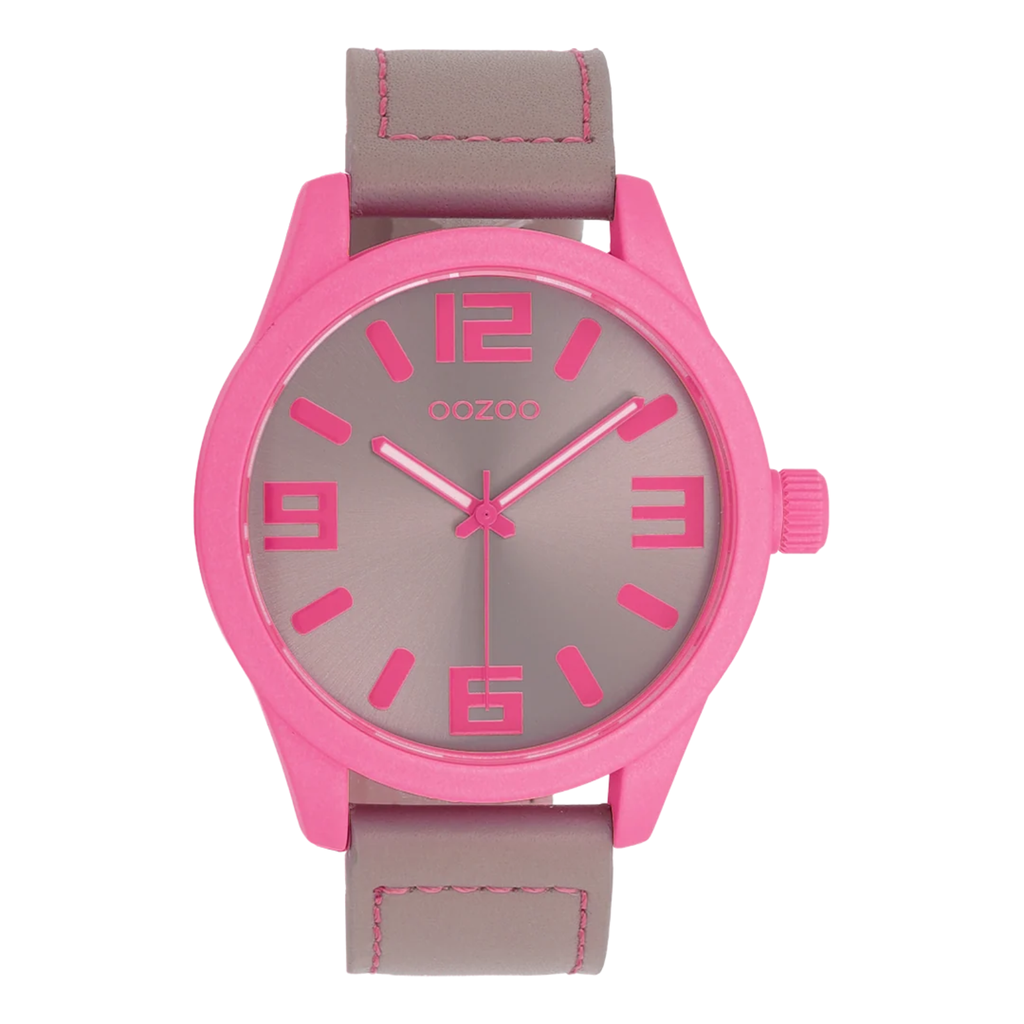 C0906 / 46mm / Fluro Pink & Taupe