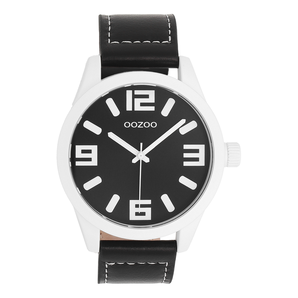 C0918 / 46mm / Black & Silver