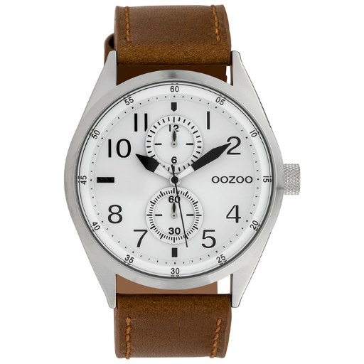 C10025 / 42mm / Silver / Brown
