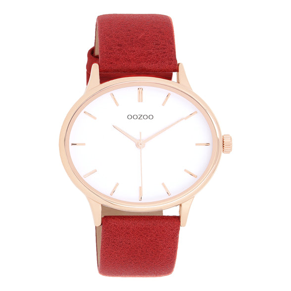 C11053 / 42mm x 35 / Rose Gold  / Red