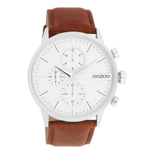 C11220 / 45mm / Silver / Brown / White