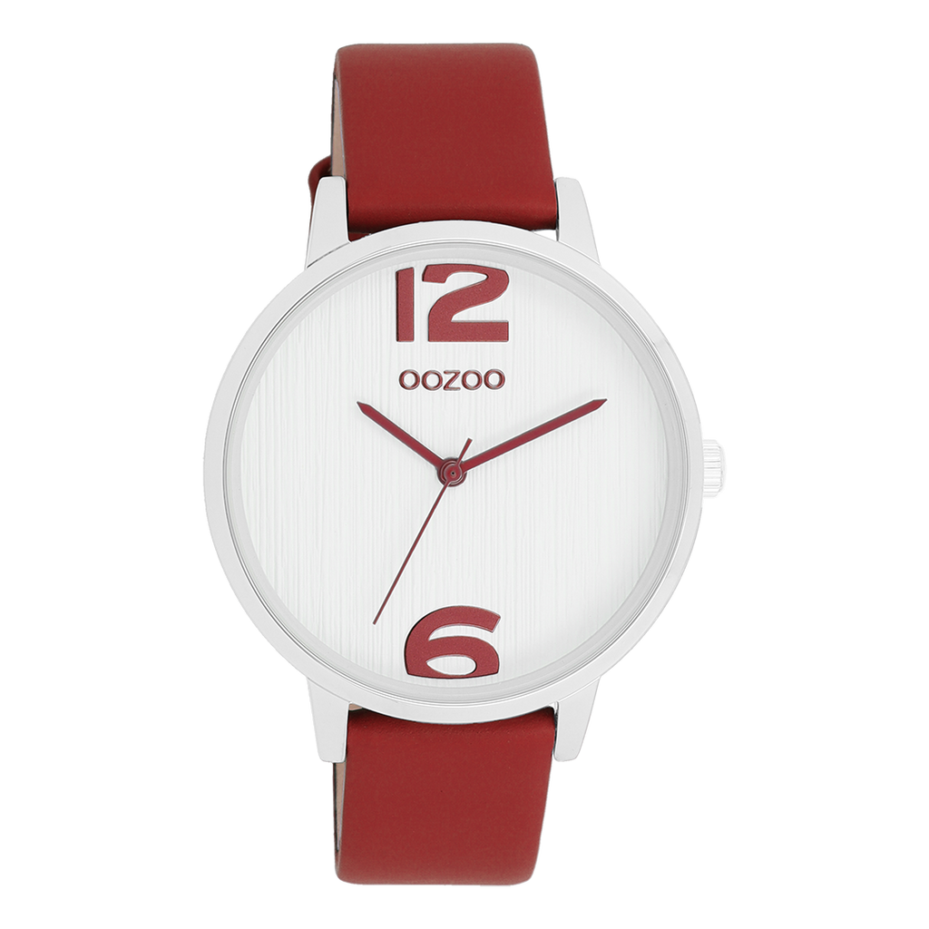 C11237 / 38mm / Dahlia Red / White