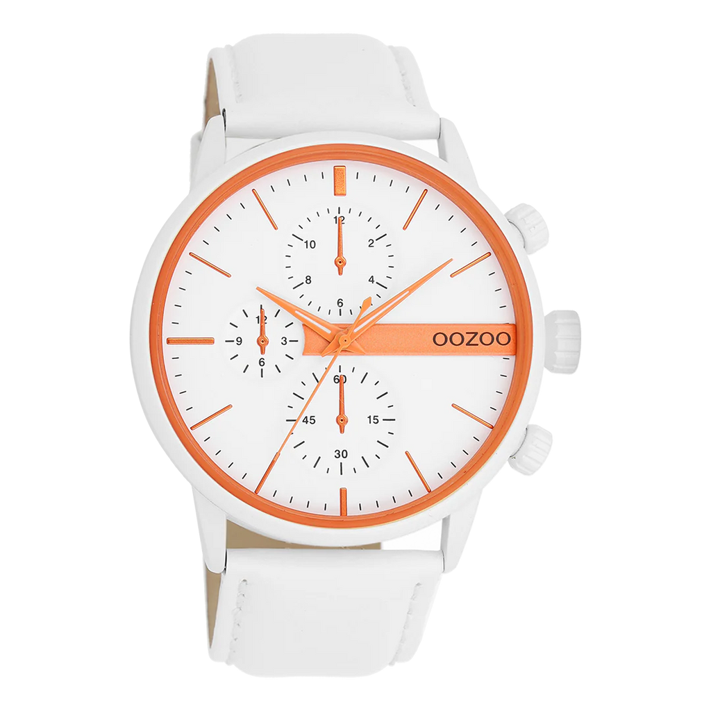 C11314 / 45mm / White / Fluro Orange