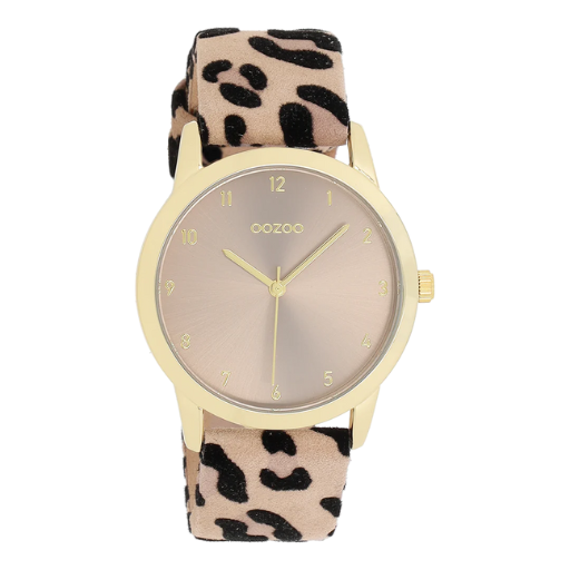 C11372 / 38mm / Gold / Taupe / Leopard Print