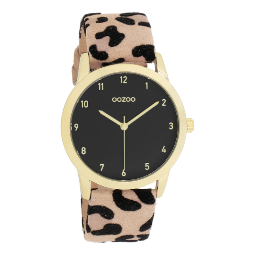 C11373 / 38mm / Gold / Black / Leopard Print