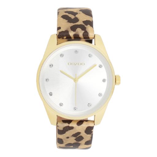 C11375 / 38mm / Leopard Print / Gold / White
