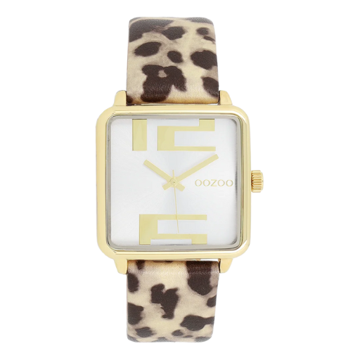 C11376 / 30mm / Leopard Print / Gold / White