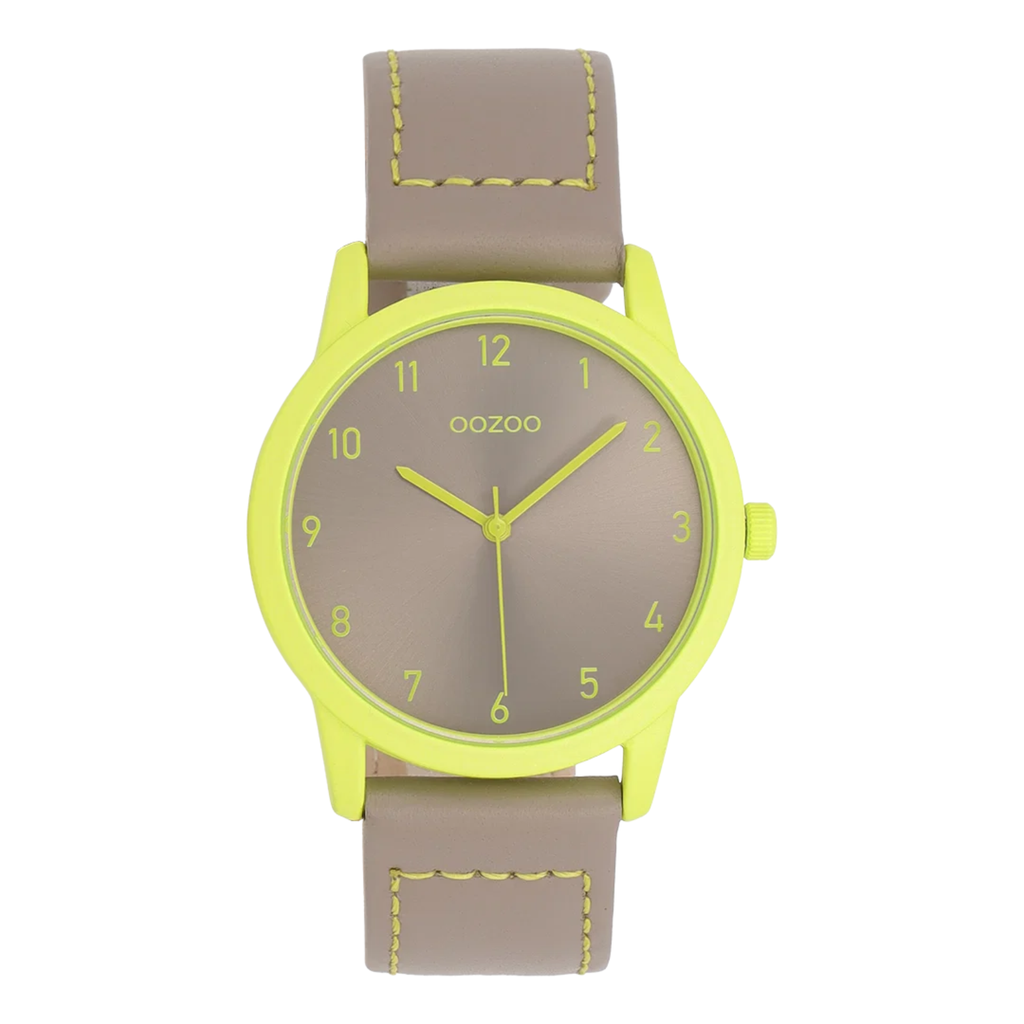 C11557 / 38mm / Fluro Green & Taupe