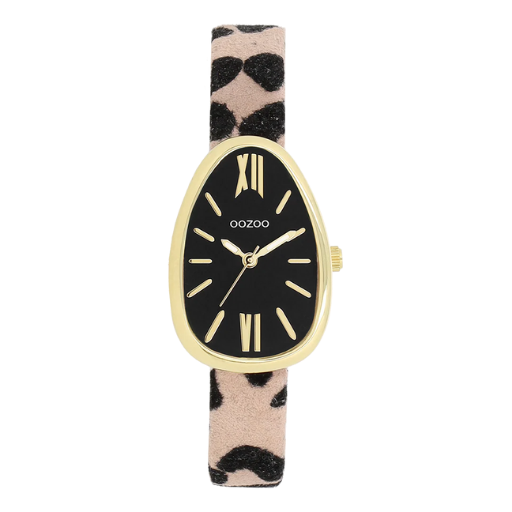 C11639 / 31mm x 22mm /  Leopard Print / Gold / Black