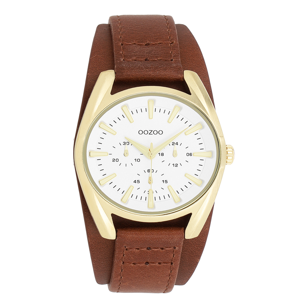C11701 / 40x36mm / Dark Brown, White & Gold