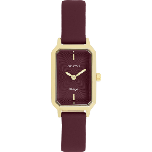 C20453 / 22mm x 19mm / Gold / Burgundy