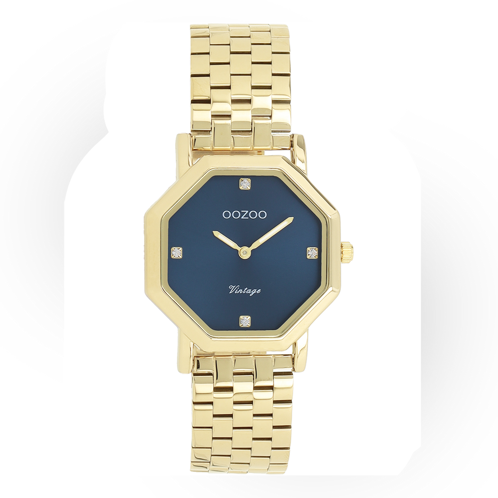 C20474 / 31x31mm / Gold & Dark Blue