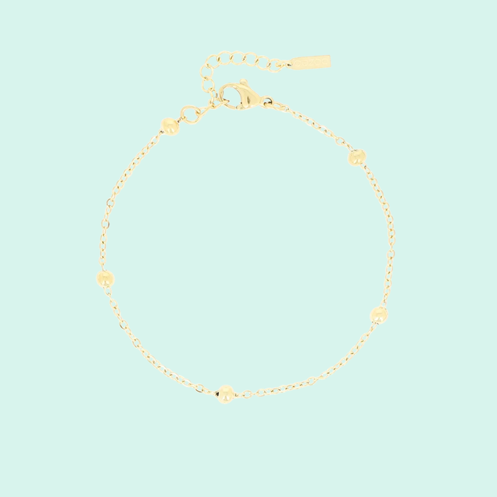 SB-1001 - Gold bracelet with dots