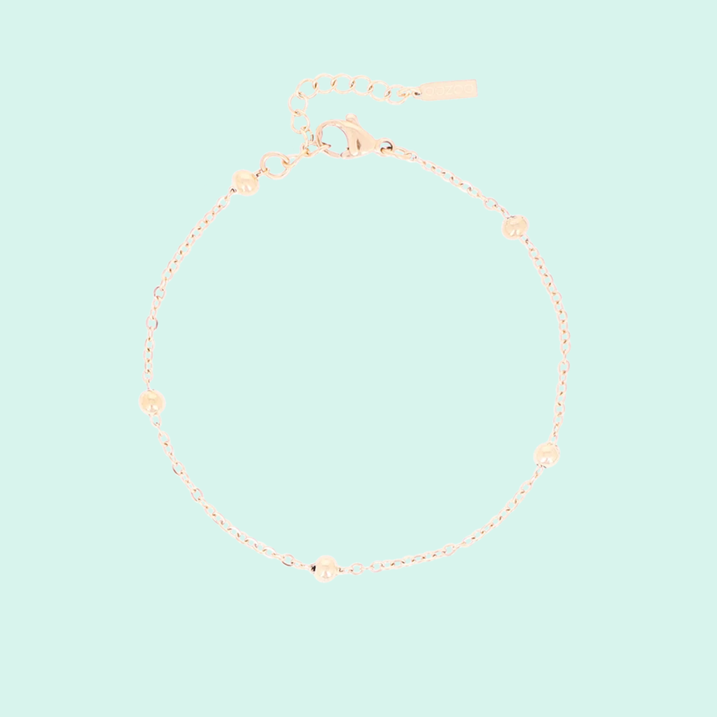 SB-1002 - Rose coloured bracelet with dots