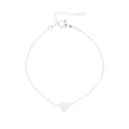 Silver Bracelet with a Heart