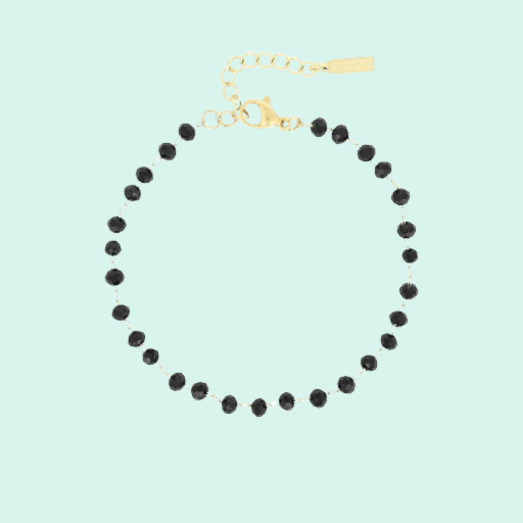 SB-1048 - Bracelet with black stones