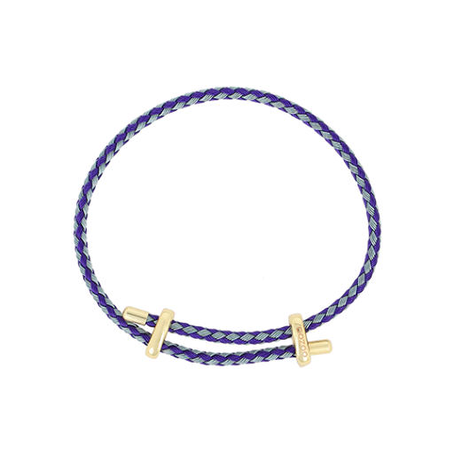 Dark / Light Blue Adjustable Rope Bracelet - SB-1079