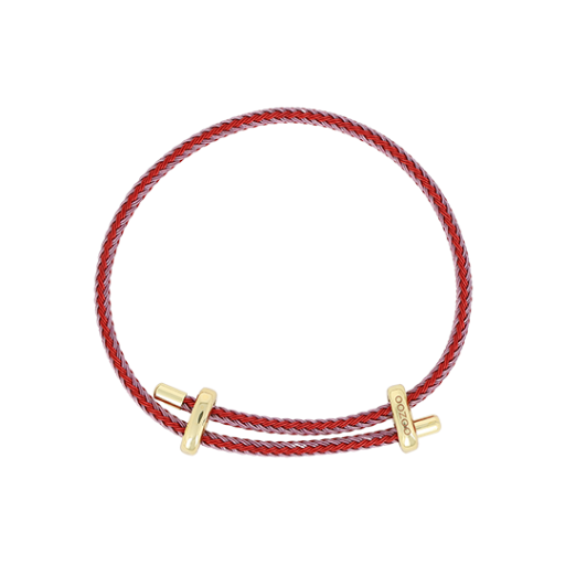 Red / Pink Adjustable Rope Bracelet - SB-1082