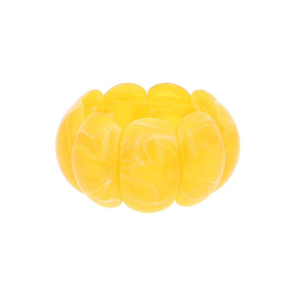 Yellow resin bracelet - SB-1091