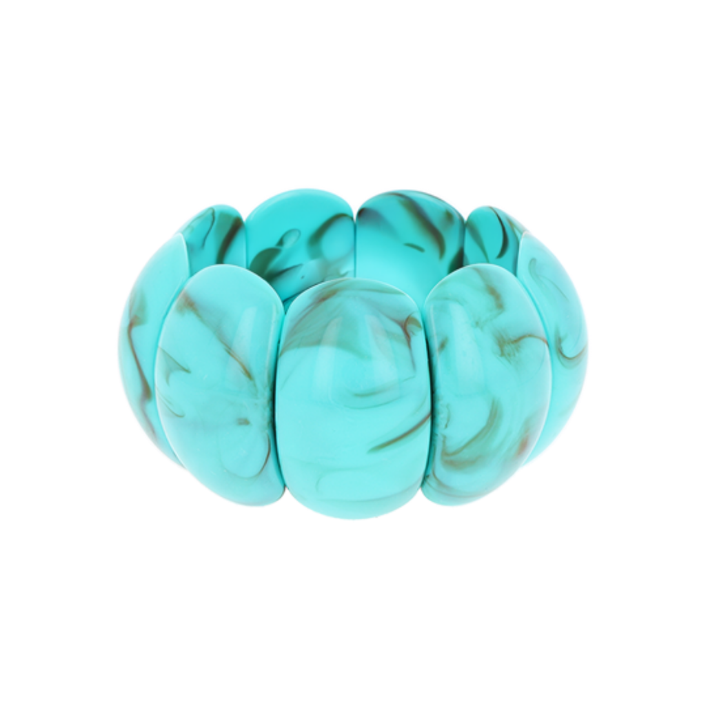 Teal resin bracelet - SB-1094