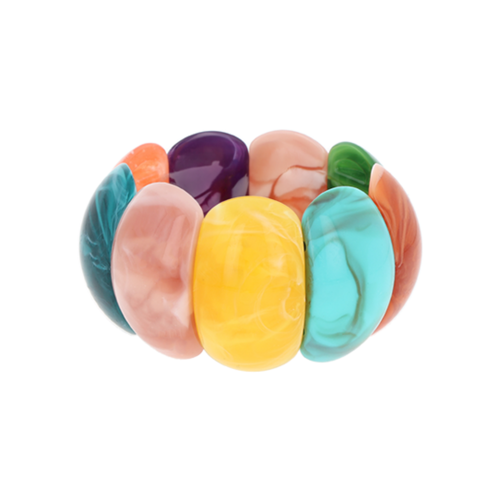 Multicolor resin bracelet - SB-1095