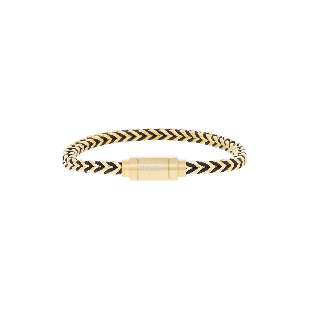 Black/gold coloured metal bracelet - SB-1116