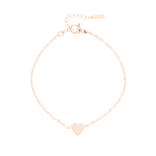 Rose Gold Bracelet with a Heart