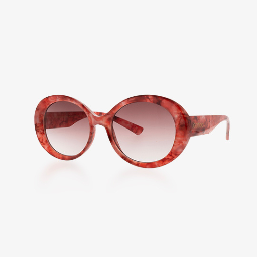 Pink & Red Tortoise Shiny Sunglasses - SG010-PR