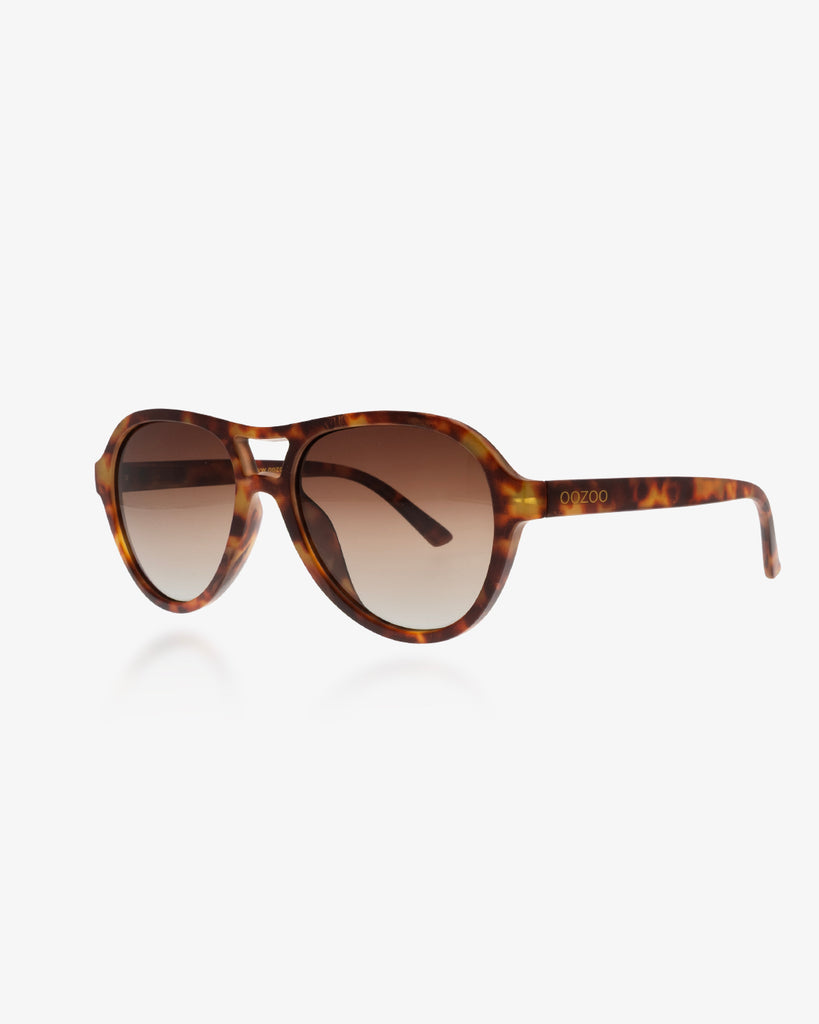 Polarised Brown Tortoise Matt Sunglasses - SG011-TB