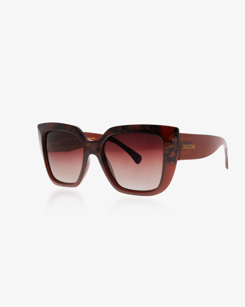 Polarised Burgundy Tortoise Shiny Sunglasses - SG012-TR