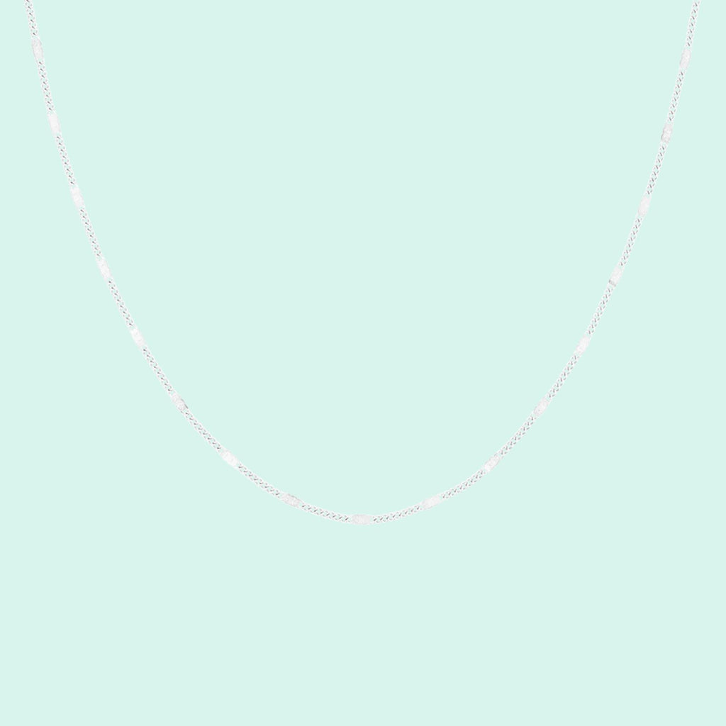 SN-2003 - Silver necklace with classic detail