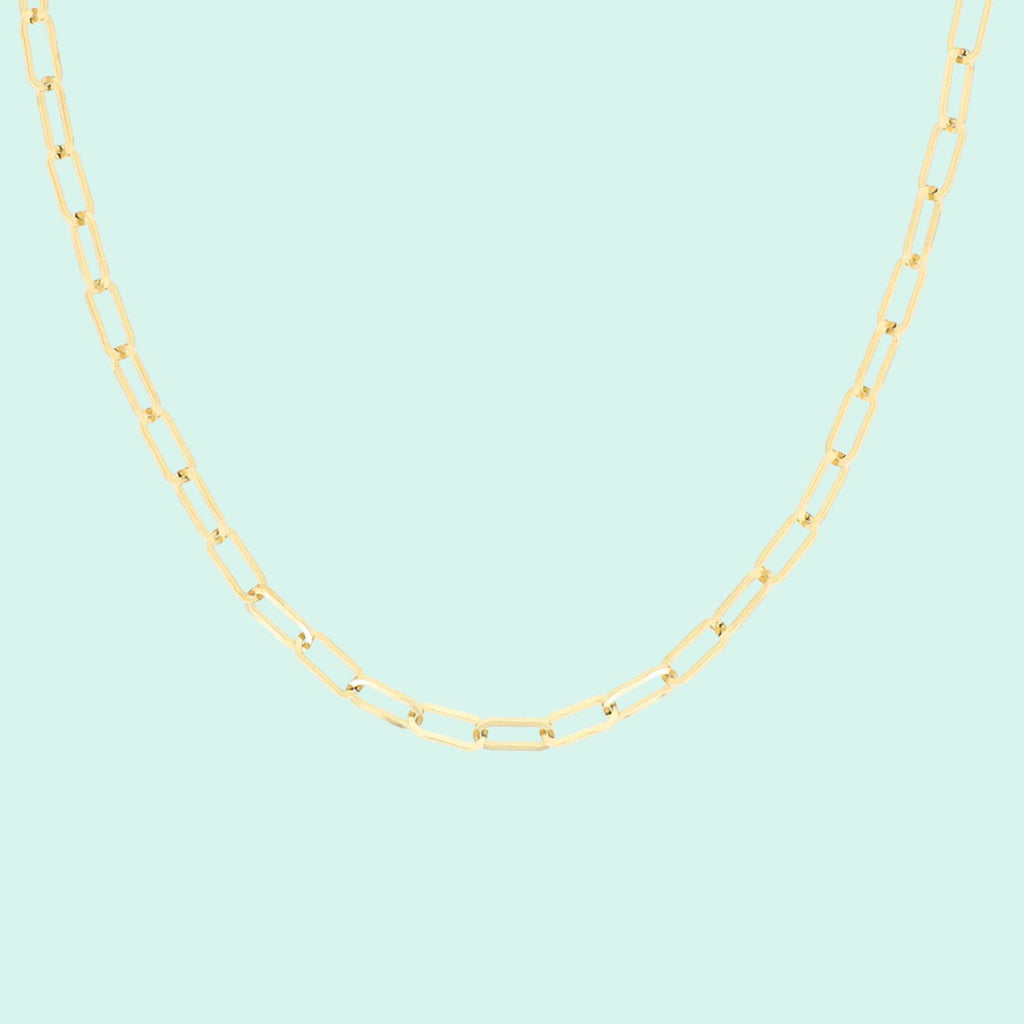 SN-2016 - Gold necklace with chunky chain links