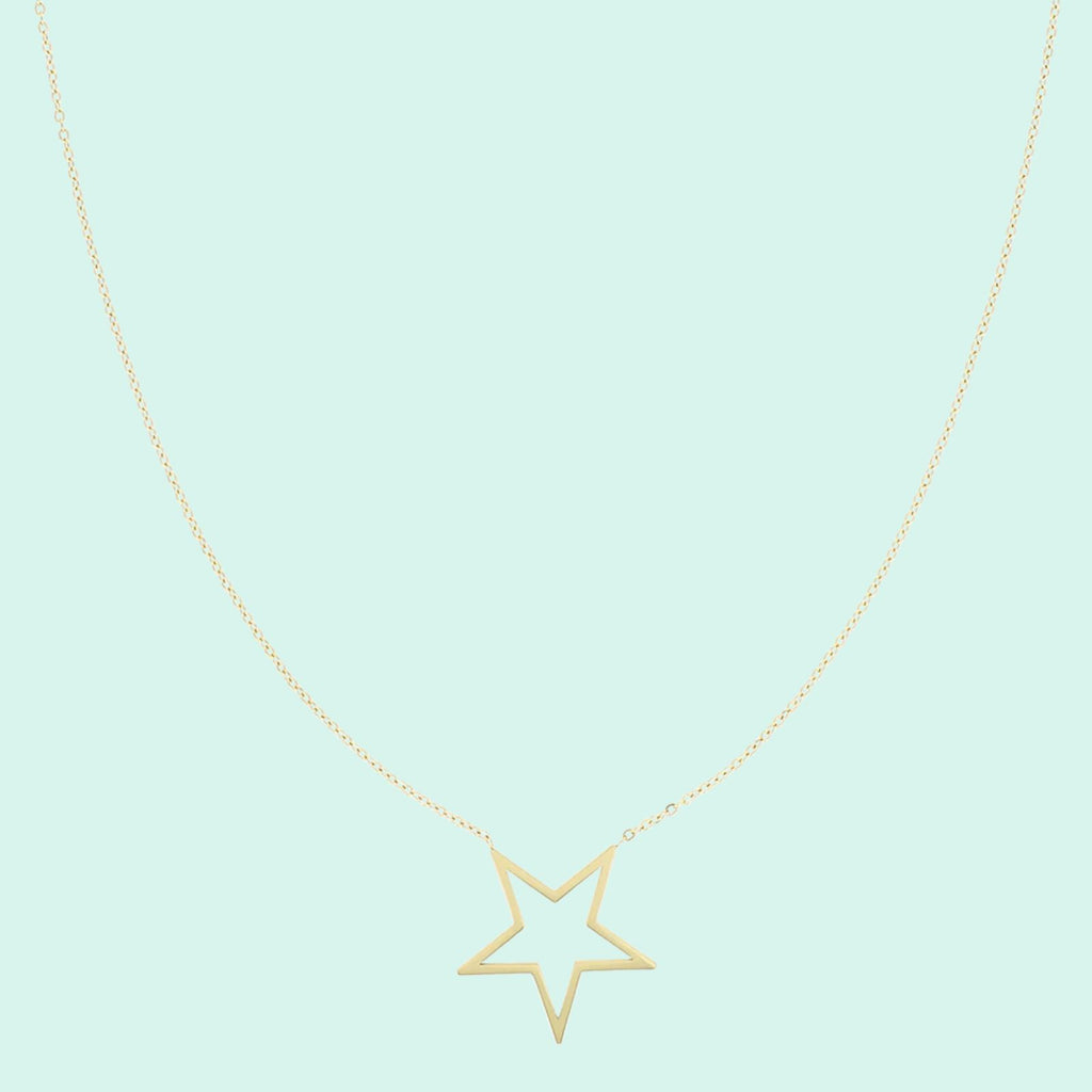 SN-2022 - Gold necklace with big star