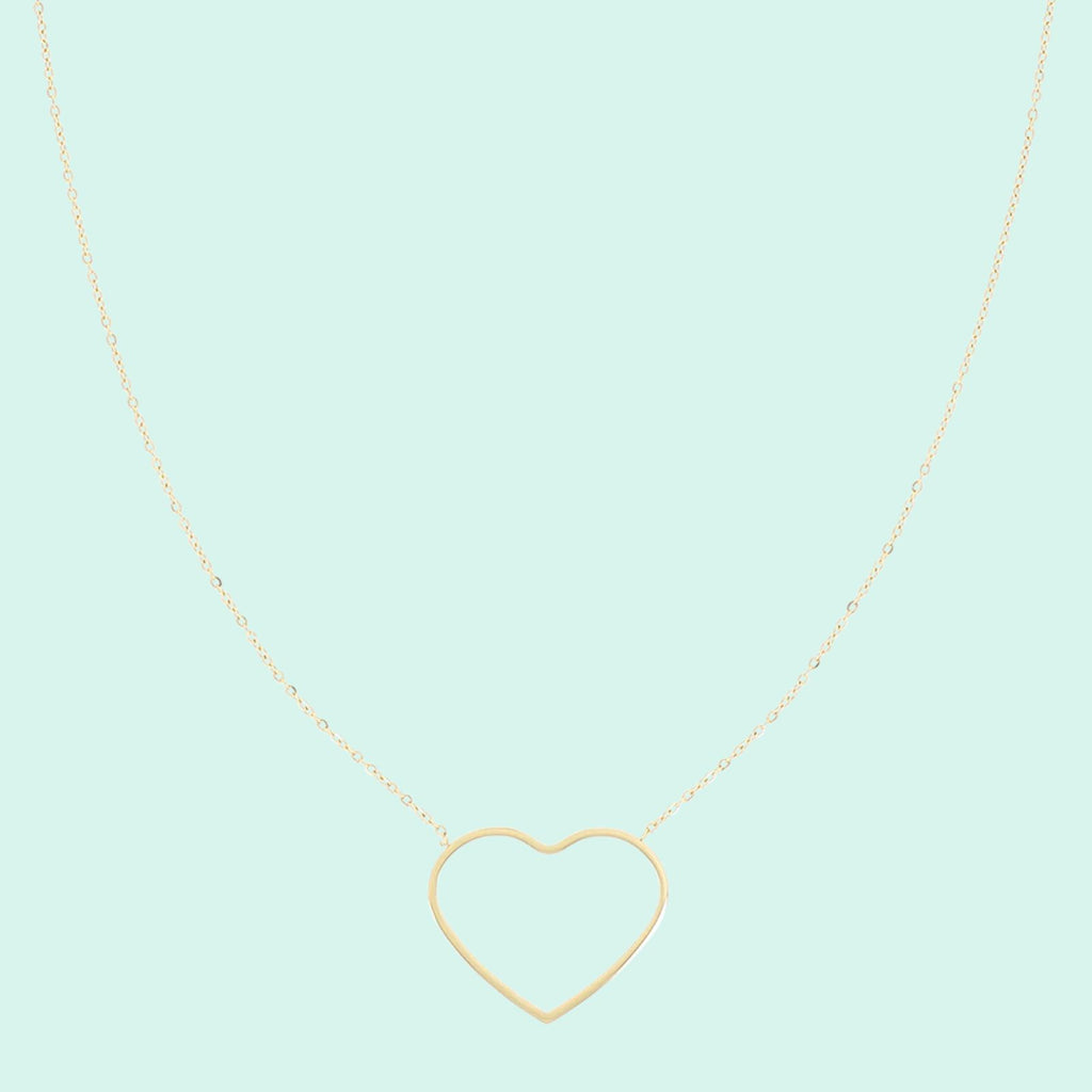 SN-2028 - Gold necklace with big heart