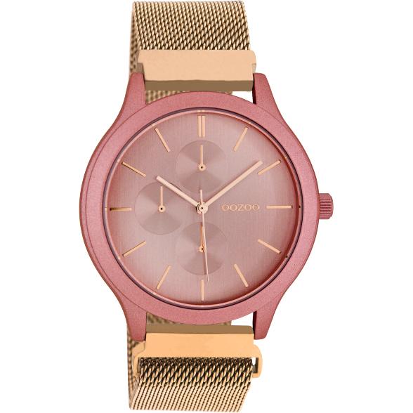 C10687 / 45mm / Rose Gold/ Dark Pink