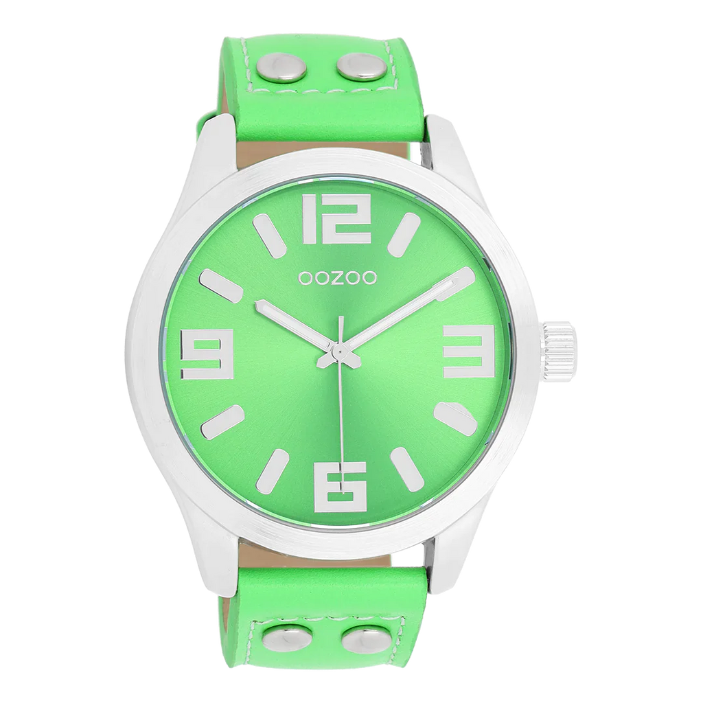 C1070 / 46mm / Silver / Fluro Green