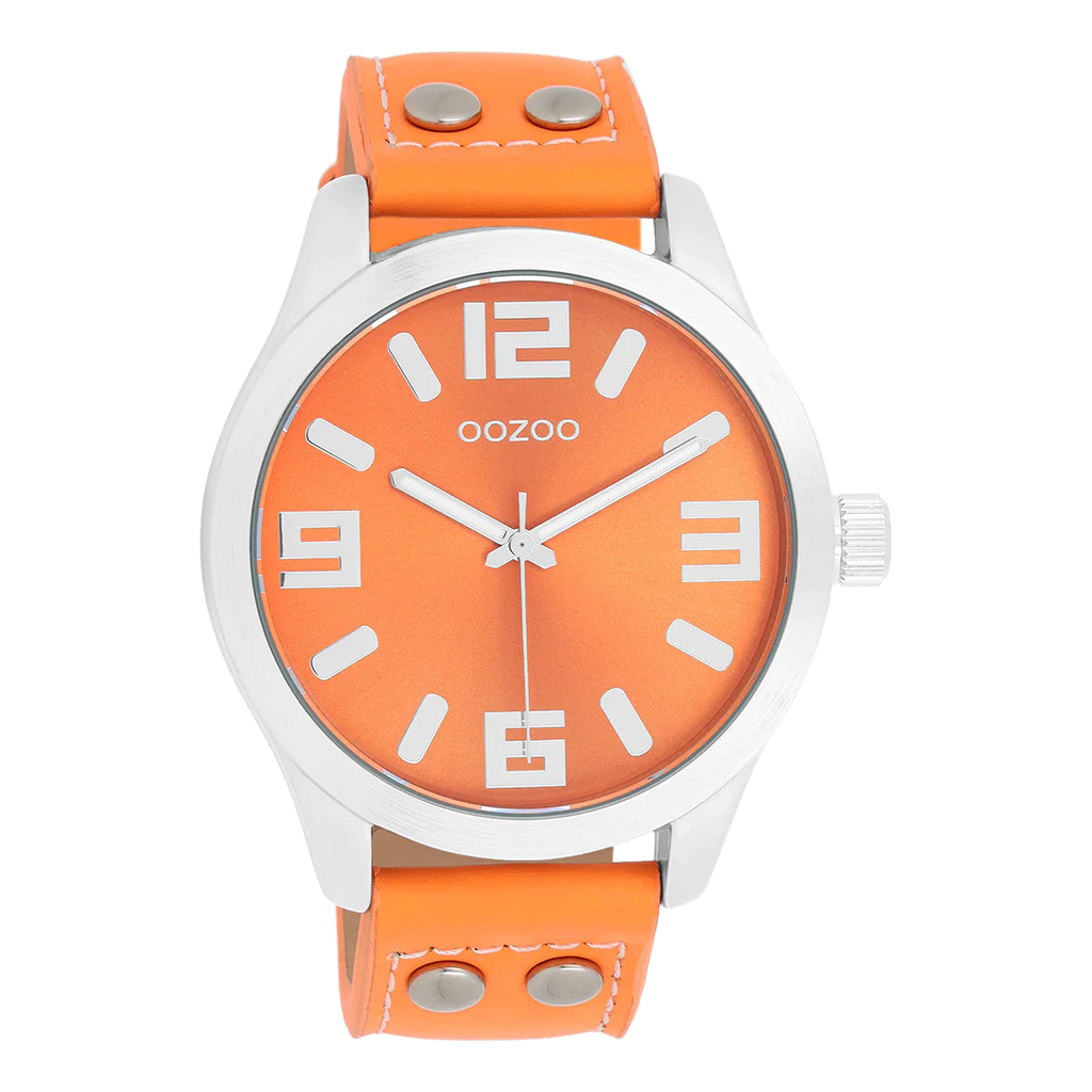 C1072 / 46mm / Silver / Fluro Orange