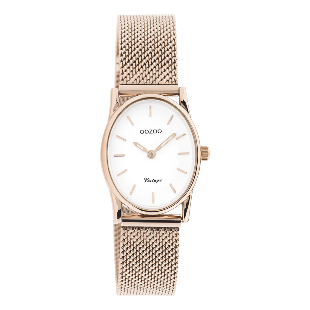 C10969 / 28x22mm / Rose Gold / White