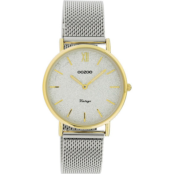 C20122 / 32mm / Gold / Silver Glitter / Silver
