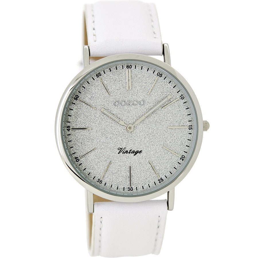 C8190 / 40mm / Glitter / Silver / White