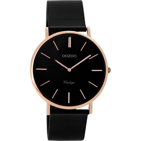 C8870 / 36mm / Black / Rose Gold