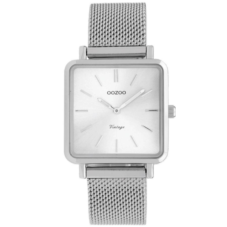 C9841 / 29x29mm / Square / Silver Mesh