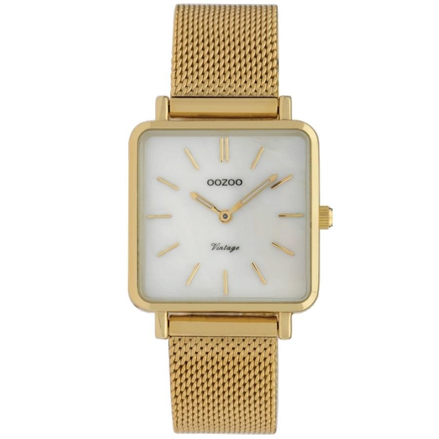 C9843 / 29x29mm / Square / Yellow Gold Mesh