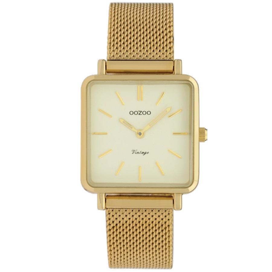 C9844 / 29x29mm / Square / Yellow Gold Mesh