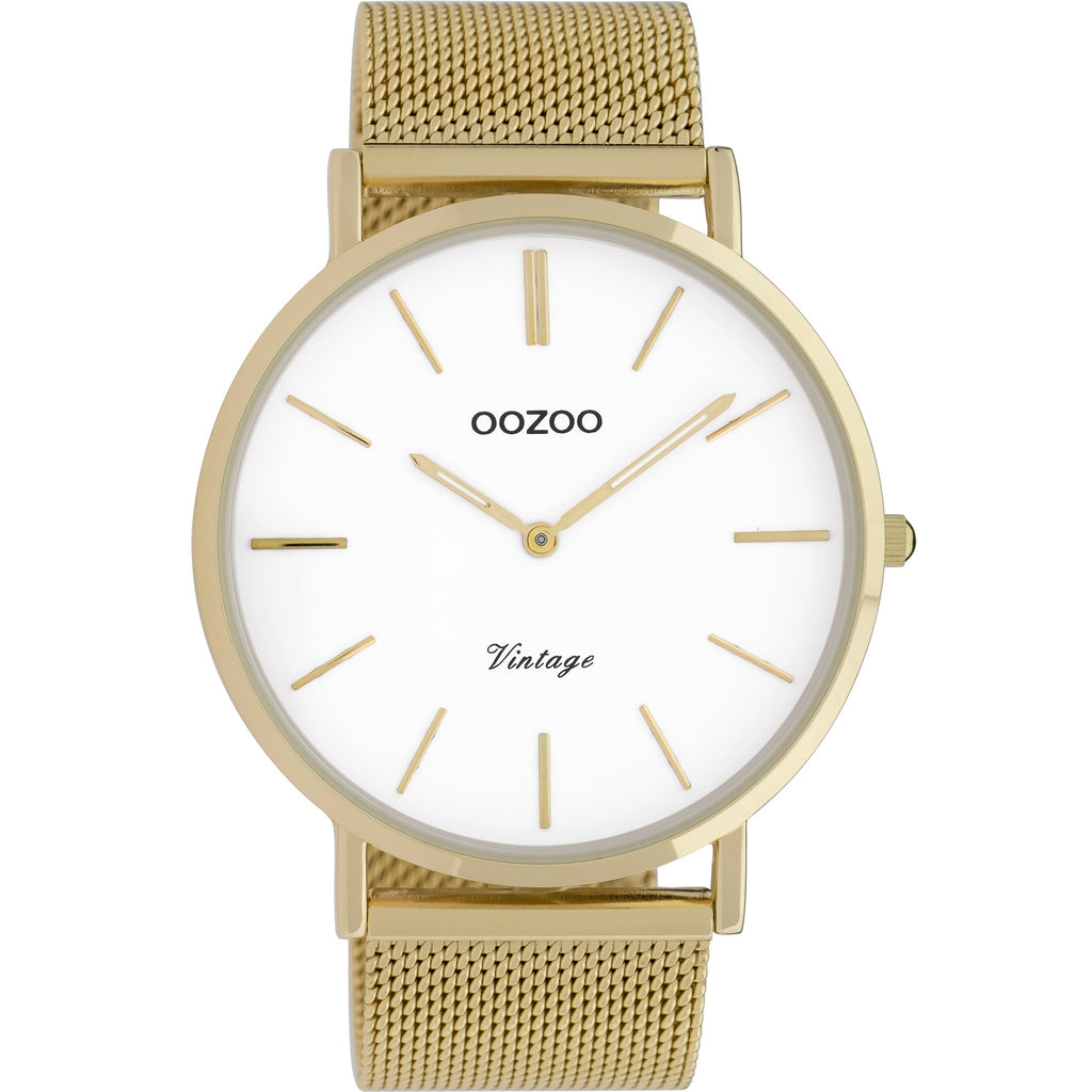 C9908 / 44mm / Yellow Gold Mesh