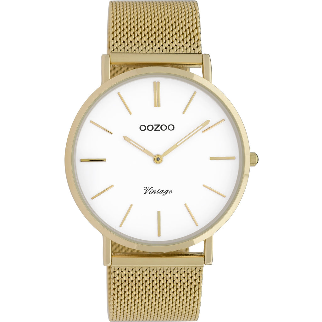 C9909 / 40mm / Yellow Gold Mesh