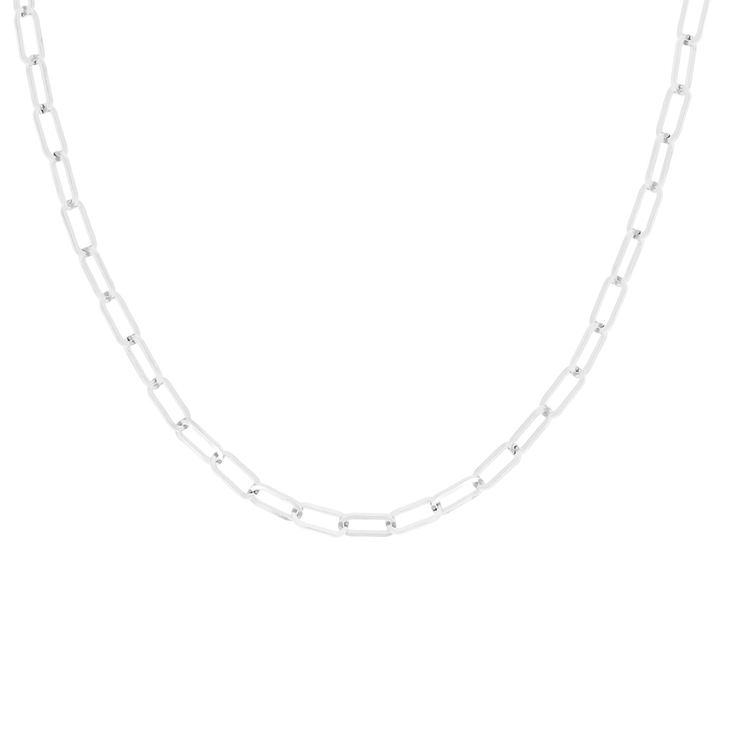 Silver necklace with chunky chain links